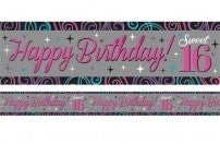 16. Geburtstag Banner Sweet