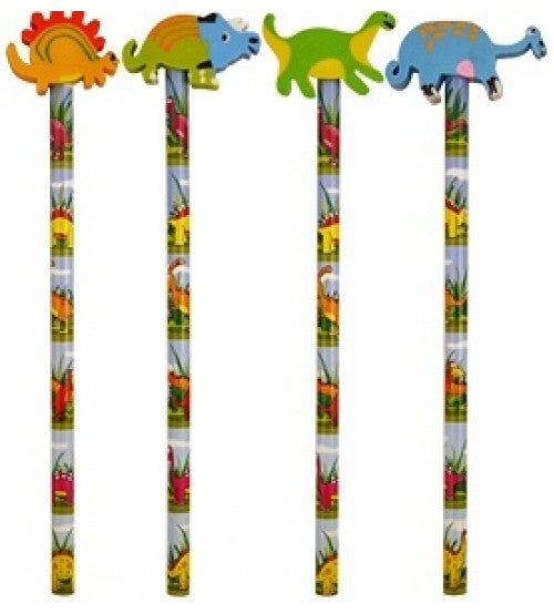 Bleistift mit Radierer Dino