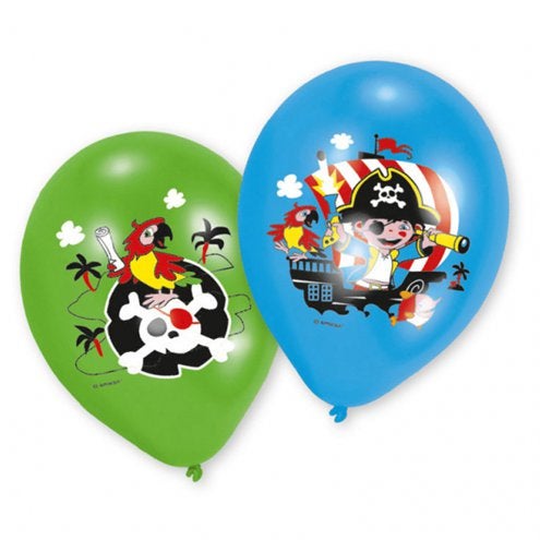 Ballon Set Piraten farbig 6 Stück