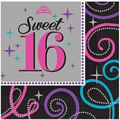 16 Geburtstag Servietten 16 Stück 