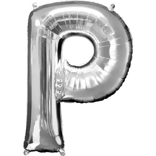 Buchstaben Ballon Silber P