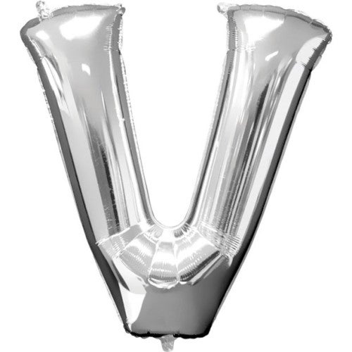Buchstaben Ballon Silber V