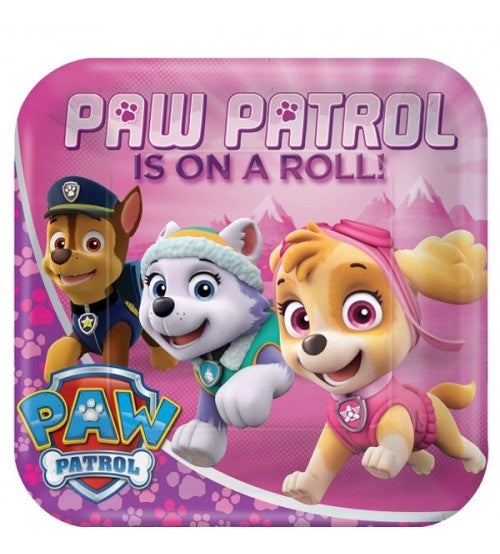 Paw Patrol Pink Teller 8 Stück