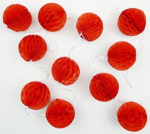 Kugel Girlande Rot