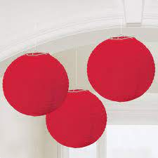 Lampions Rot 3 Stück