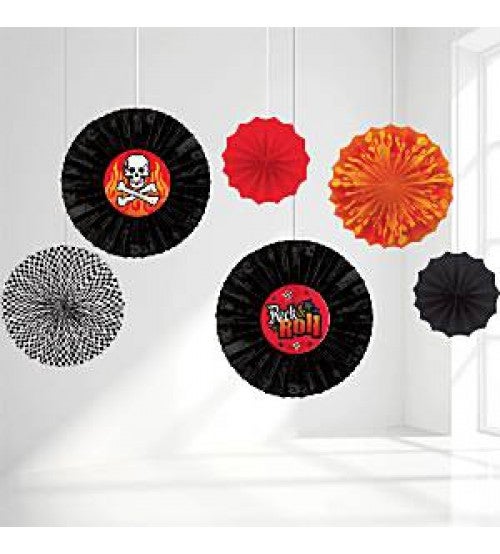 Party Papier Fächer Set 6 Stück