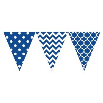 Wimpel Banner Blau 3.65m
