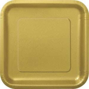 Pappteller Gold 14 Stück