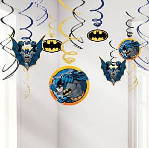 Batman Hänge Deko 12 Stück