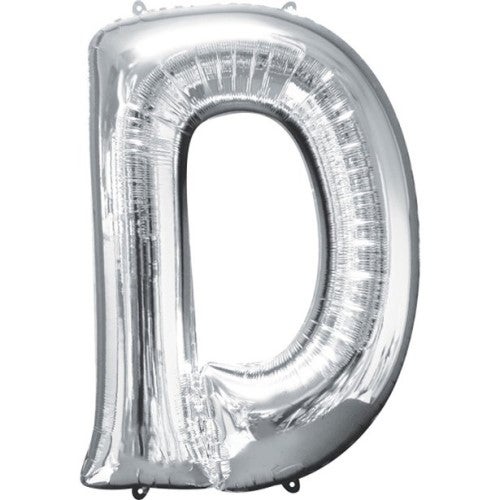 Buchstaben Ballon Silber D