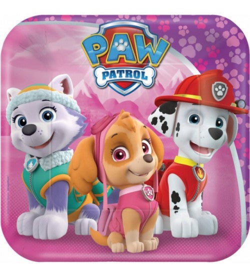 Paw Patrol Pink Teller klein 8 Stück