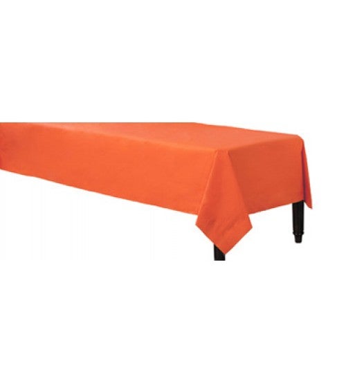 Tischdecke Orange Papier 1,4m x 2,8m