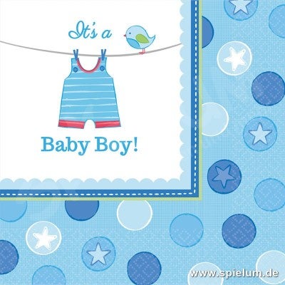 Baby Shower It's a Boy Servietten 16 Stück