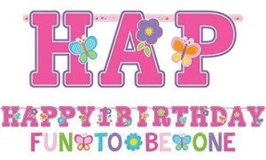 1. Geburtstag Banner 2 Stück