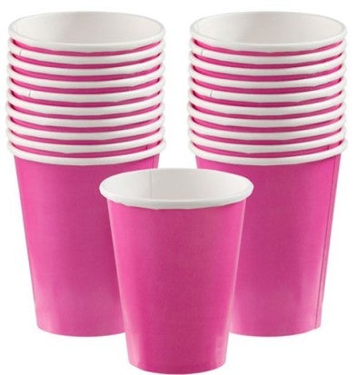 Pappbecher Pink 20 Stück