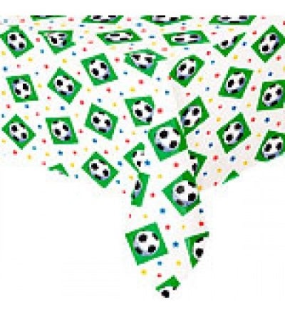 Fussball Weiss Tischdecke 120cm x 180cm