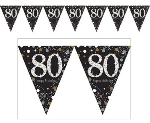 80. Geburtstag Wimpel