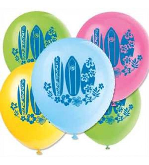 Sommer Ballon Set Surfbrett 8 Stück