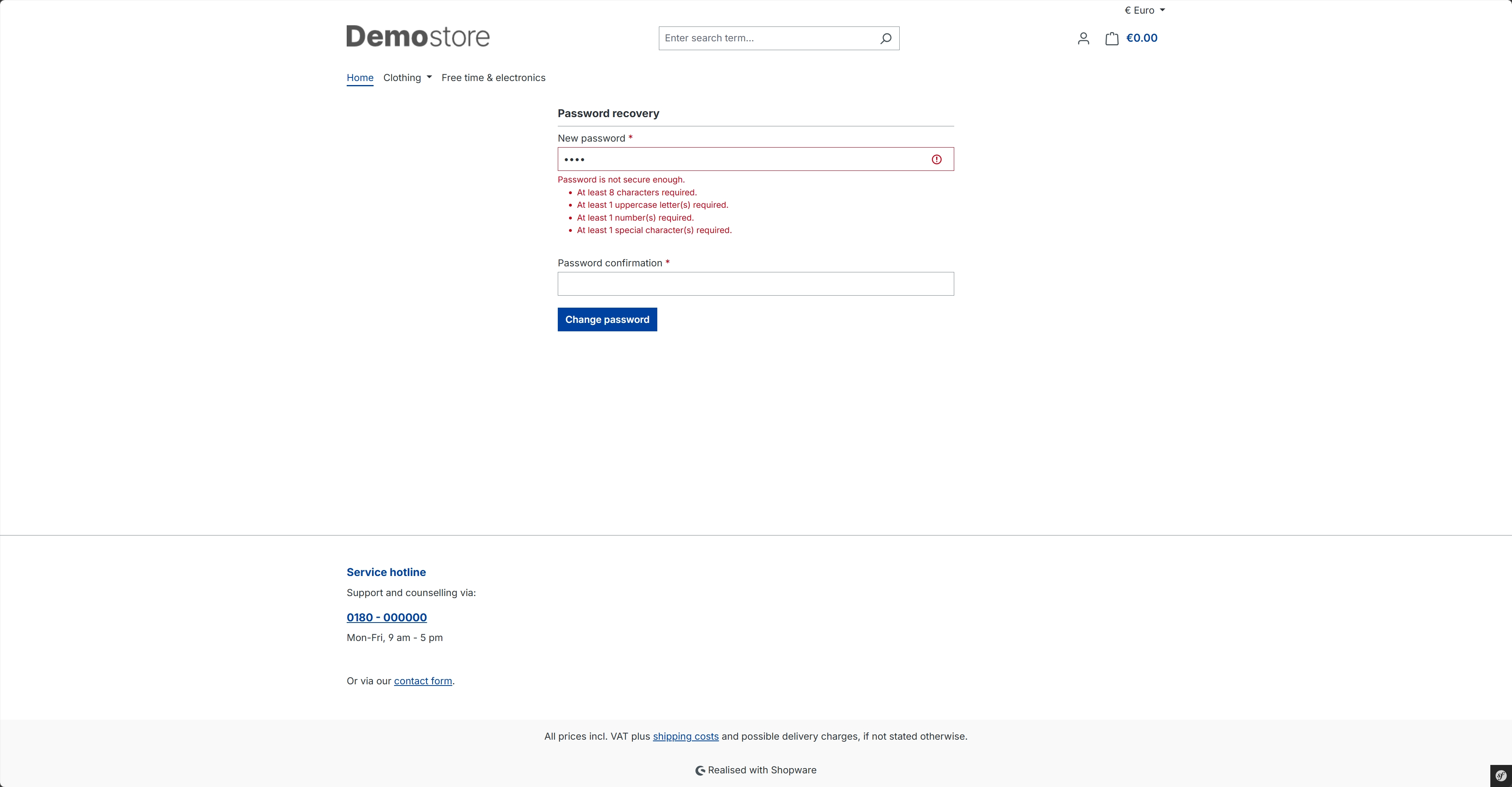 CompraPasswordValidatorSW6