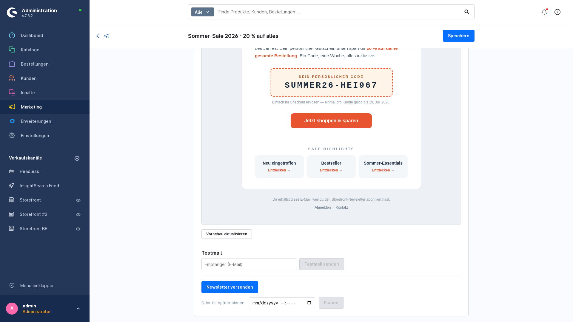 FlinkMailBuilderNewsletterAddon