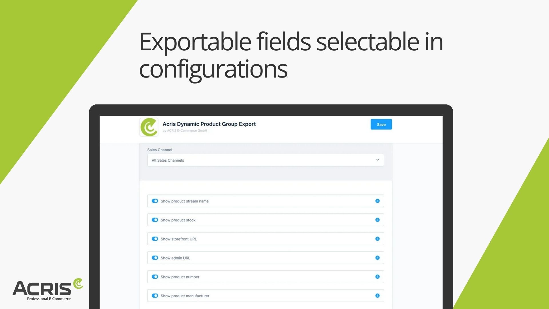 AcrisDynamicProductGroupExportCS