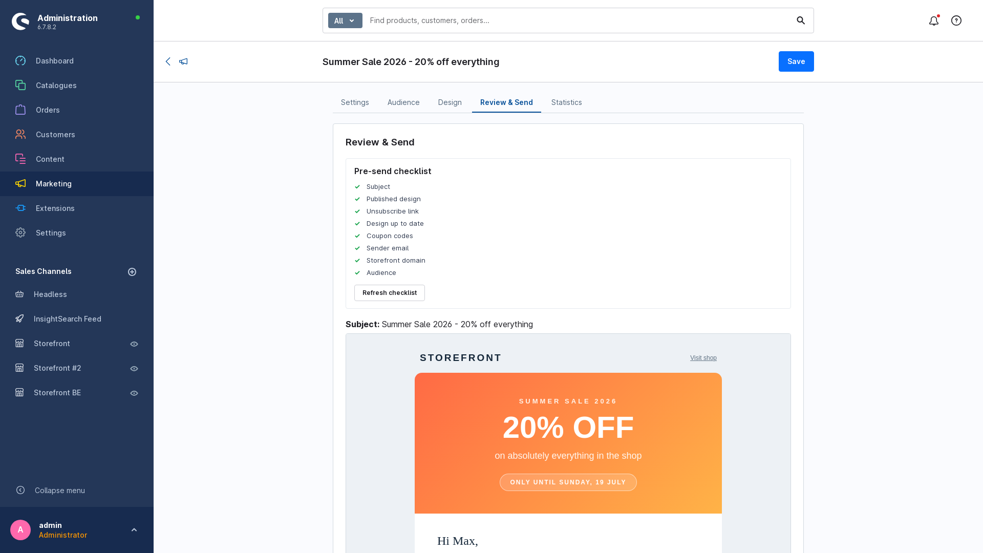 FlinkMailBuilderNewsletterAddon