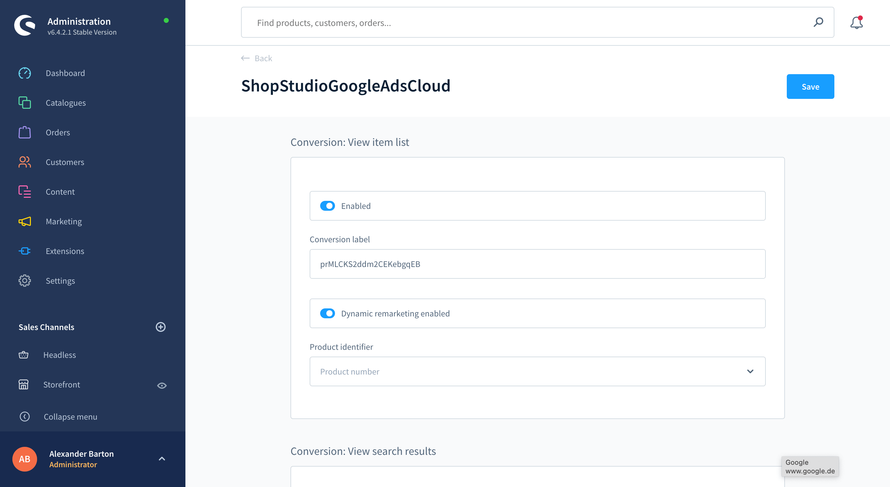 ShopStudioGoogleAdsCloud
