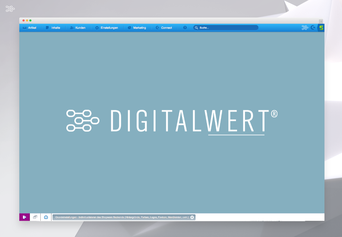 digi1Customizingshopwarebackend