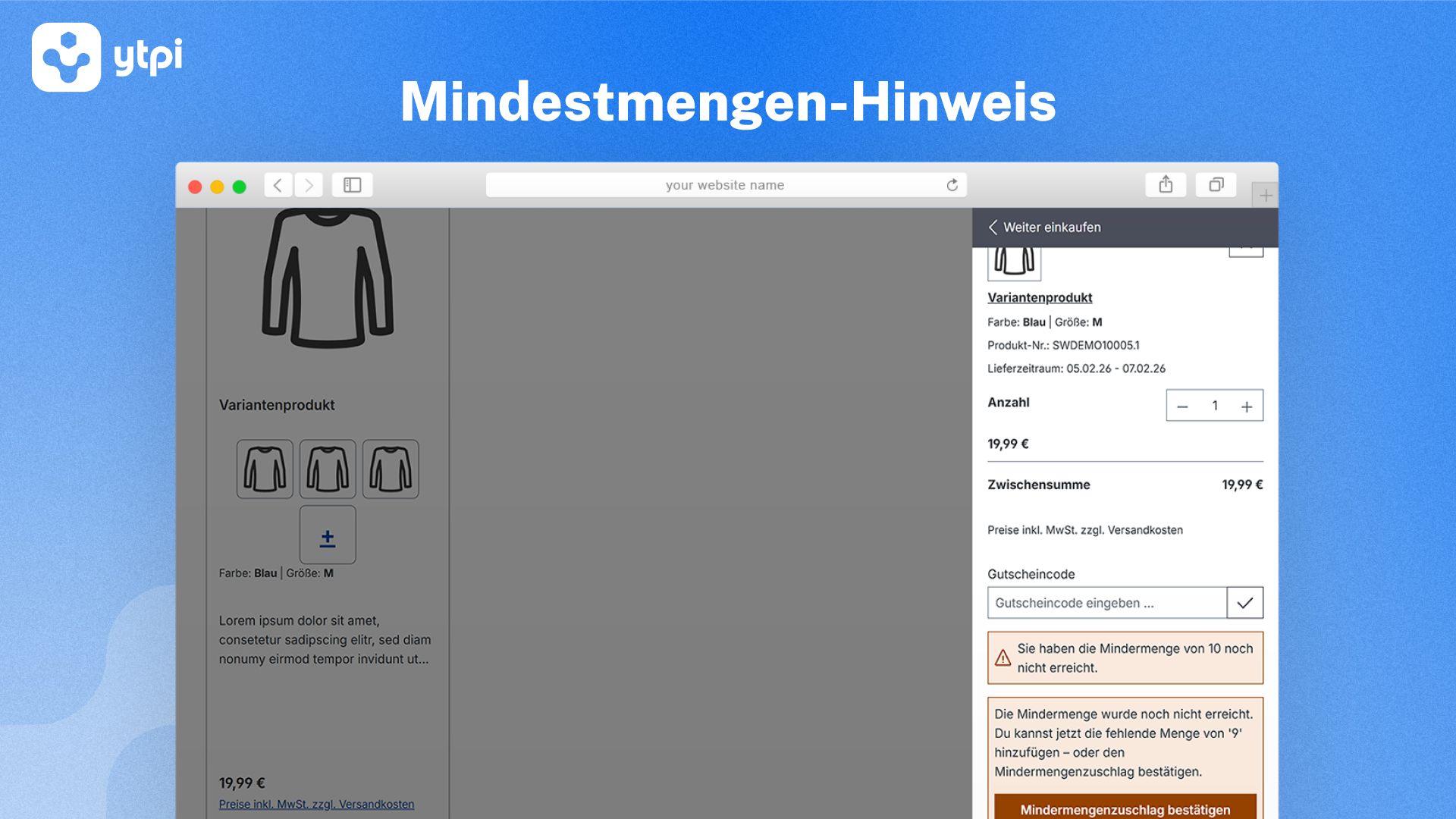 YtpiiMinimumQuantitySurcharge