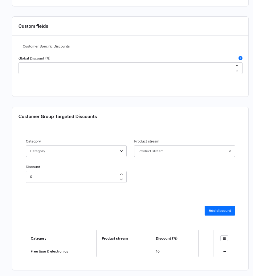 WebLaCustomerSpecificDiscounts
