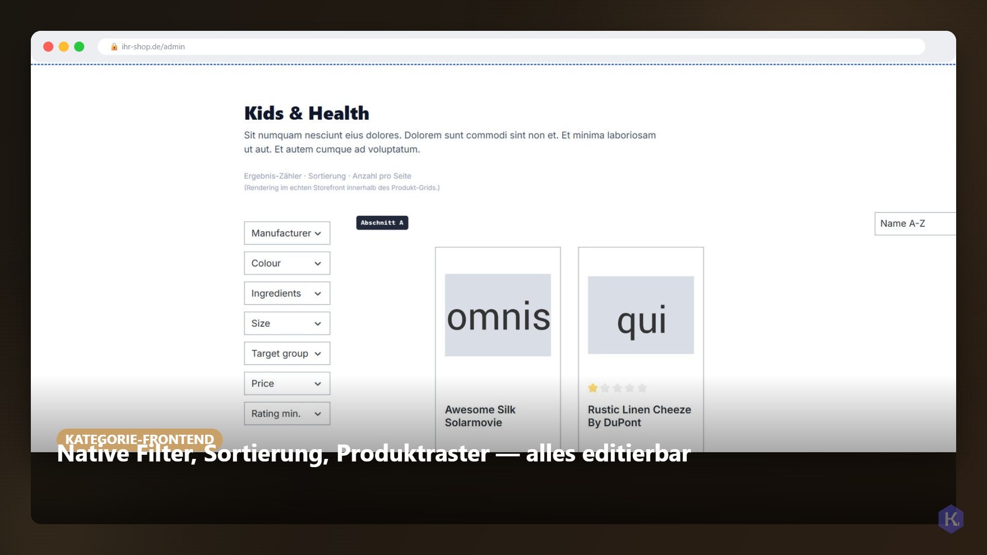 KommoraStorefrontStudio
