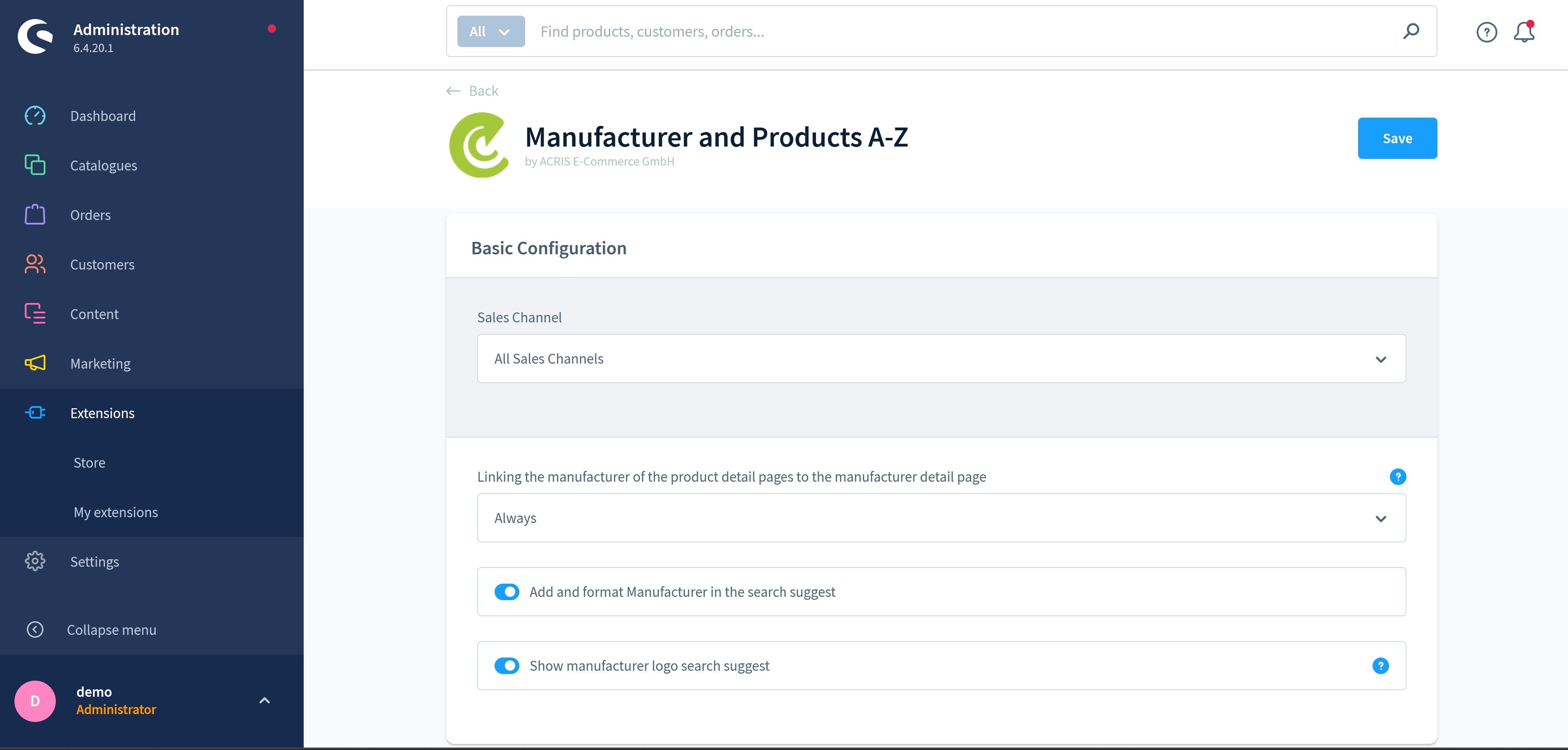 AcrisManufacturerCS