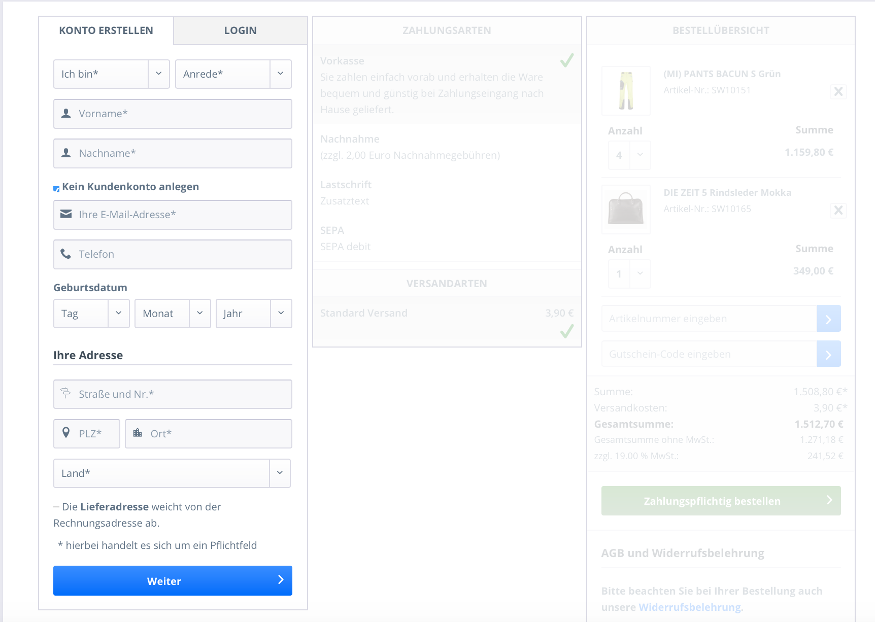 ProxaOnePageCheckout