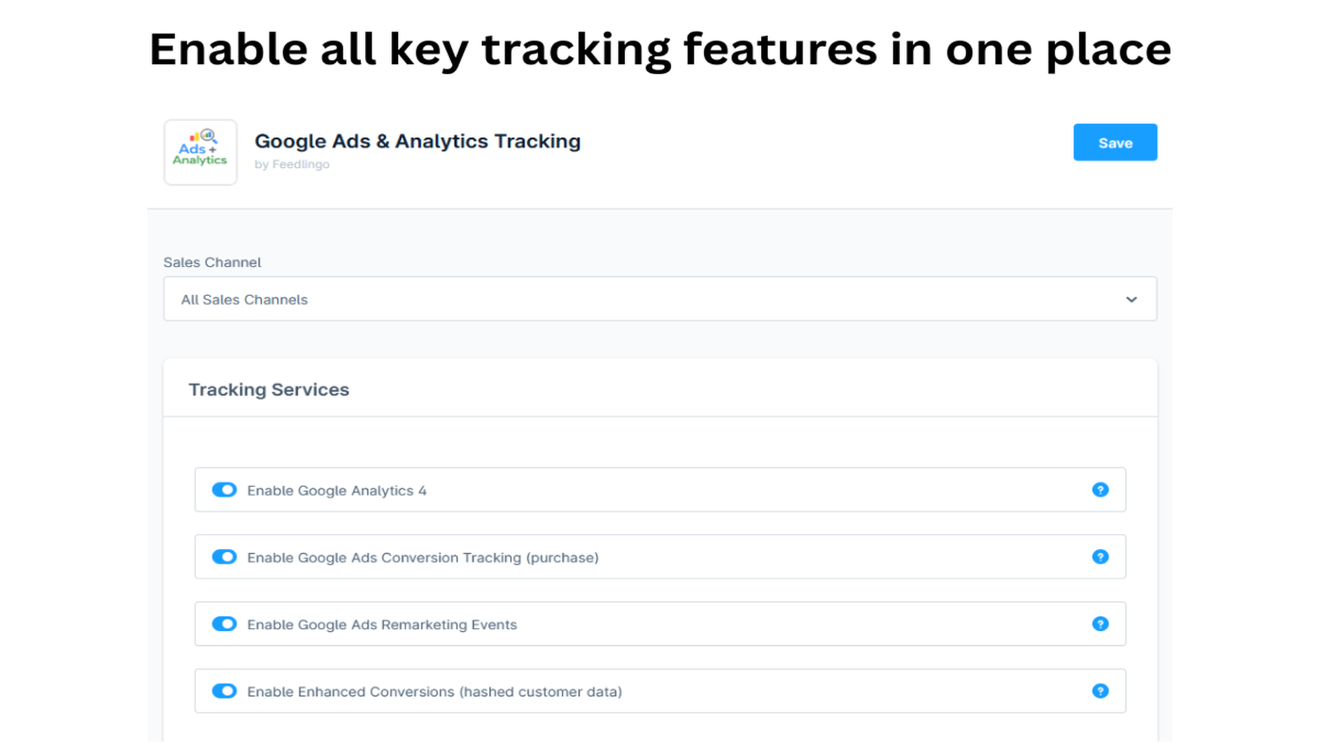 FeedlingoGoogleAdsAnalyticsTracking