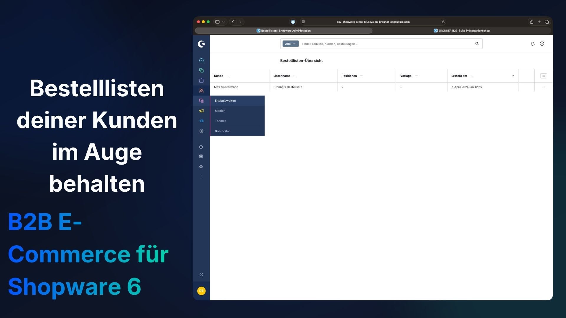 BronnOrderList