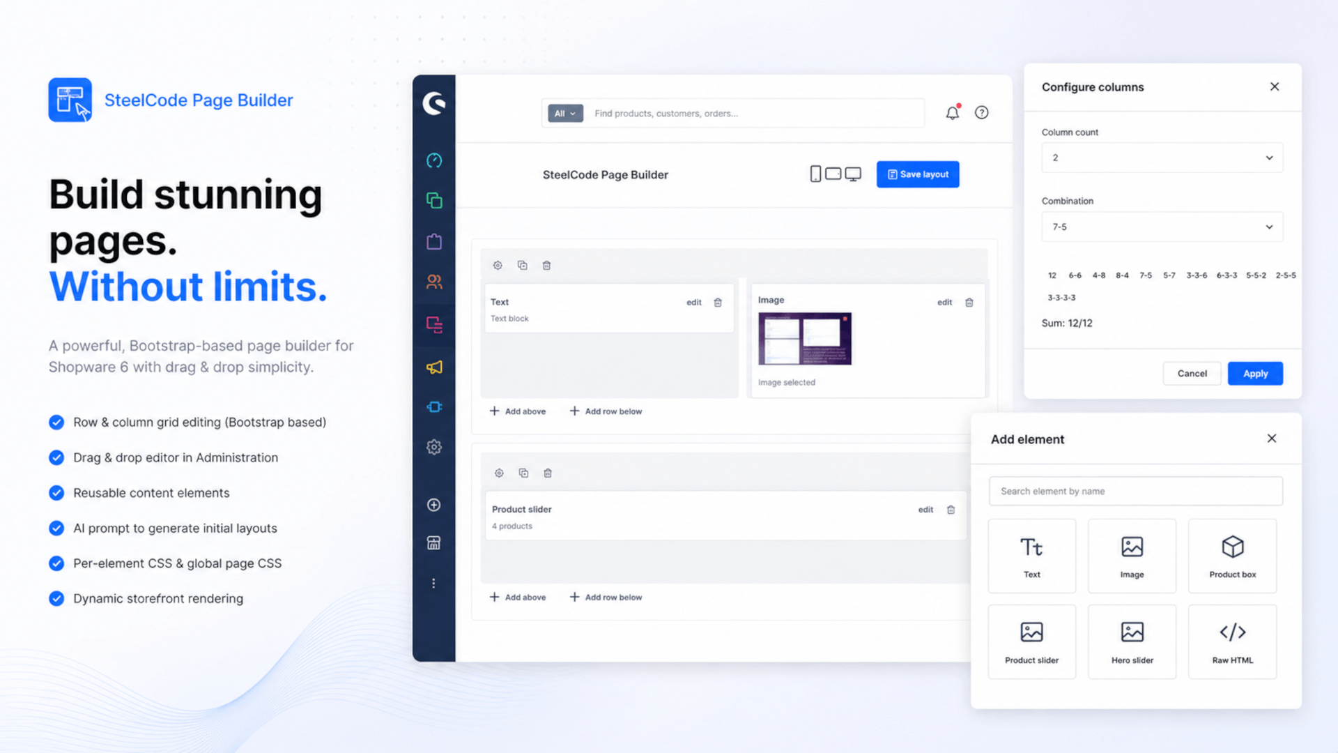 SteelCodePageBuilder