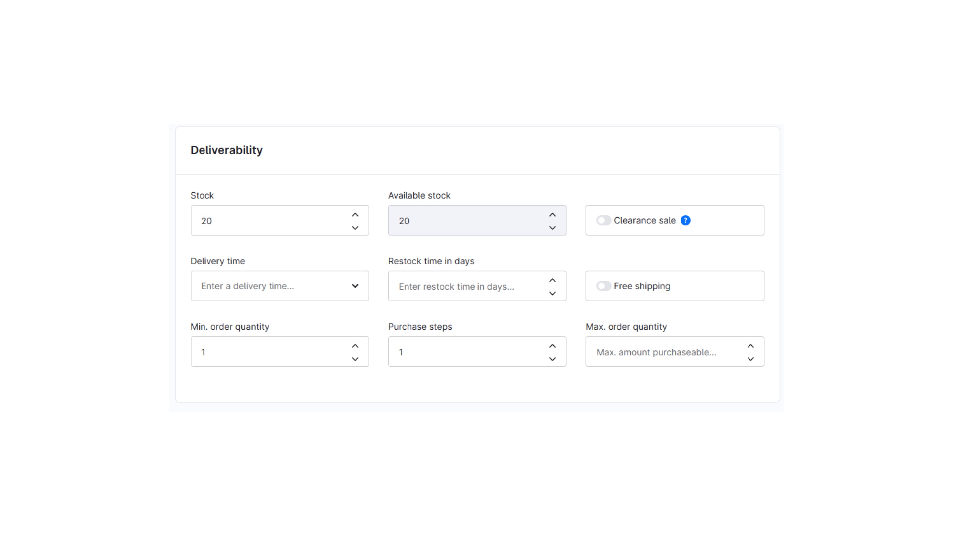 DigaAvailableStockManagement