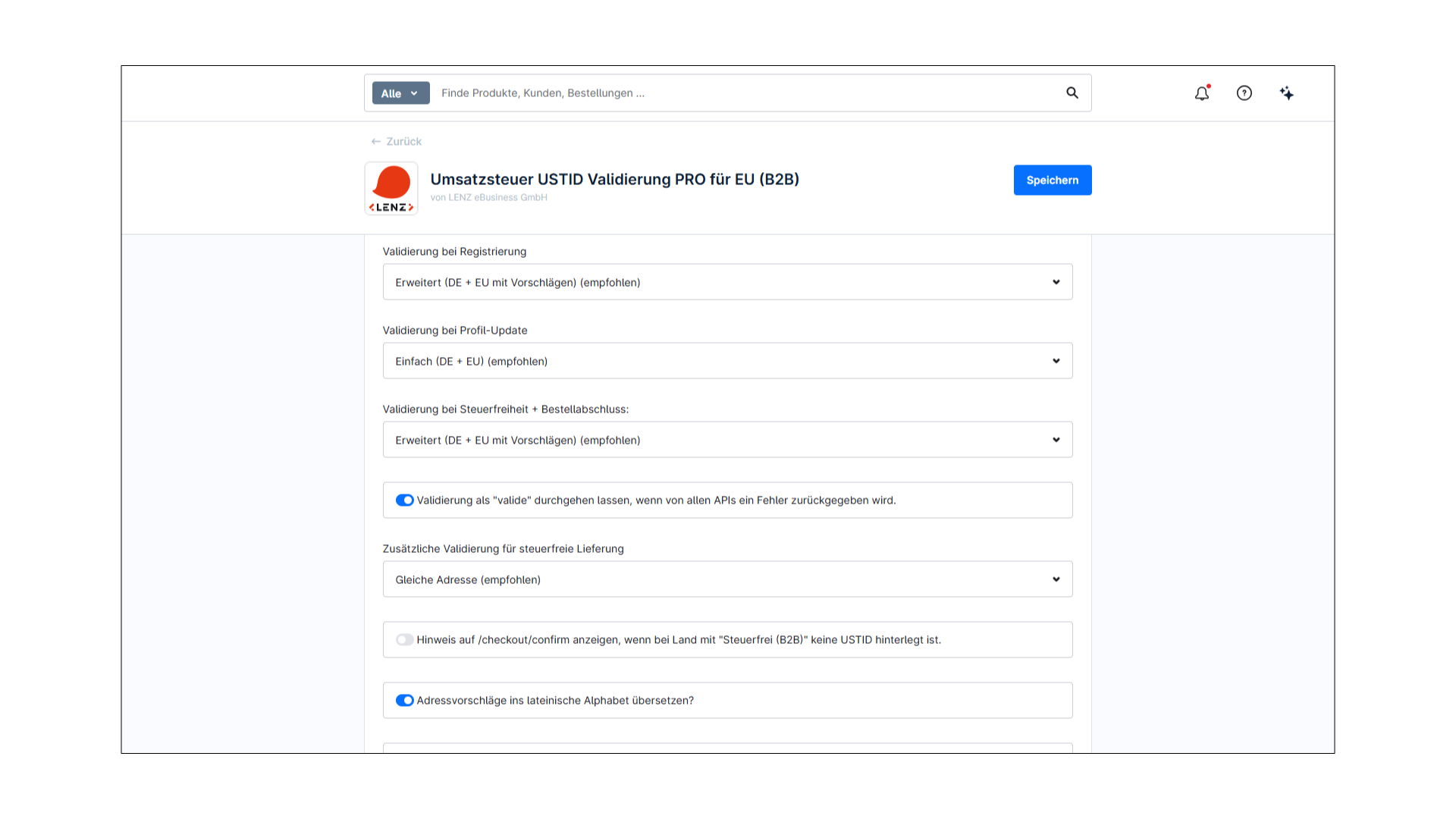 LenzPlatformVatIdValidation