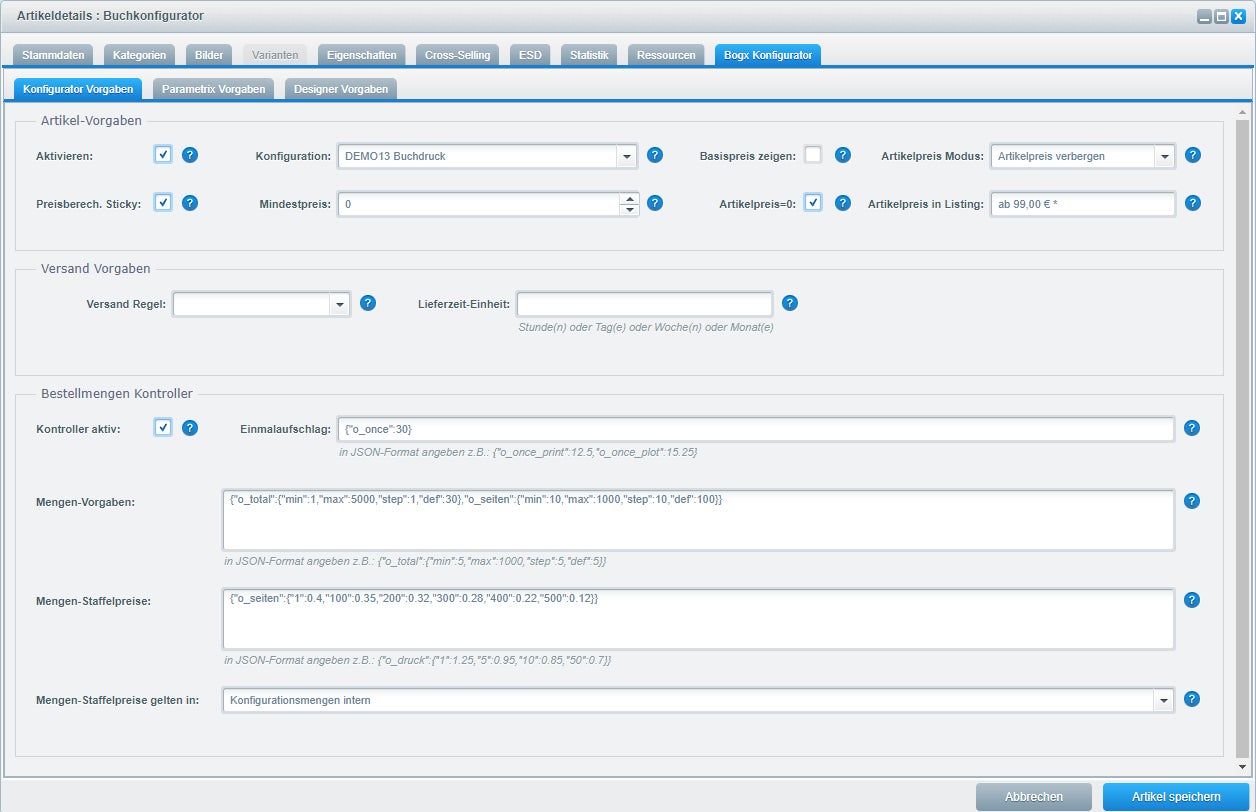 BogxProductConfigurator