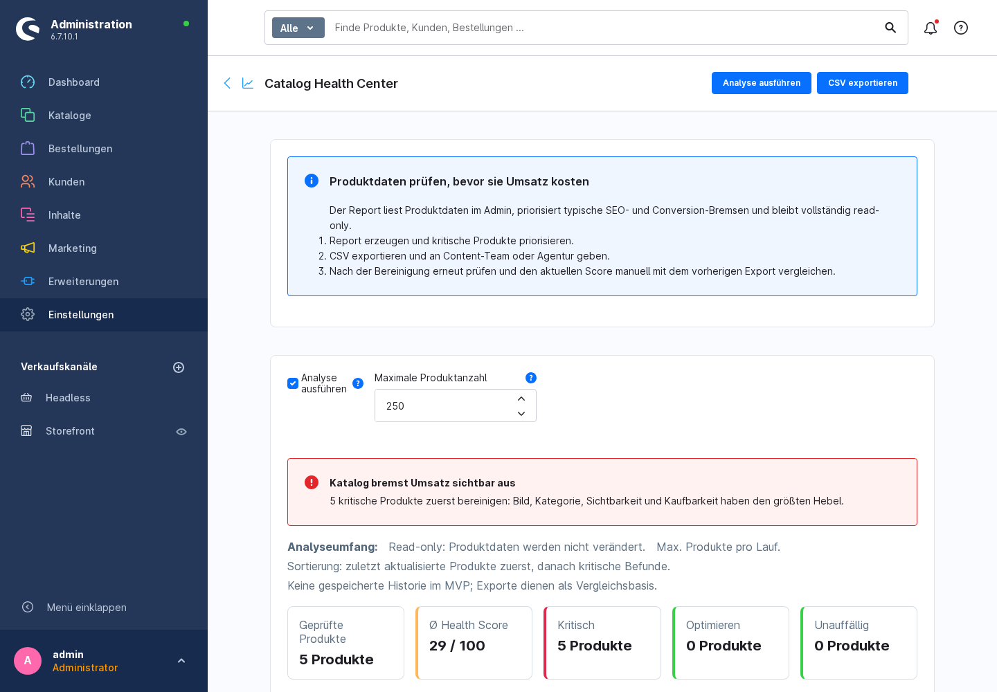 InvCatalogHealth