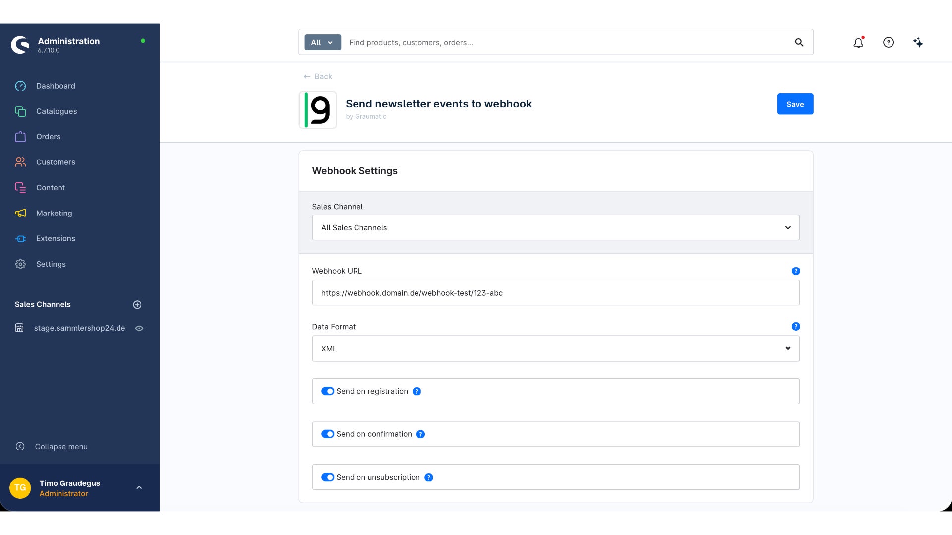 GraumaticNewsletterToWebhook