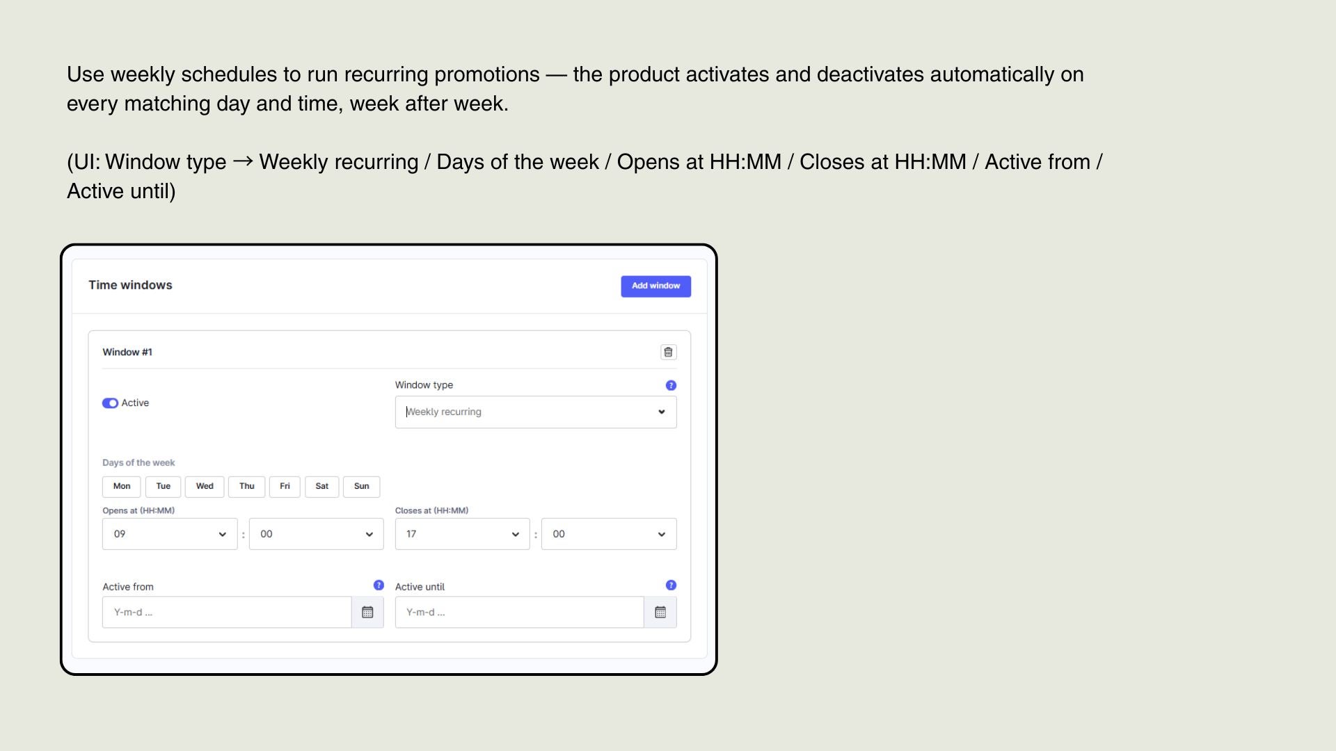 GooddayScheduledProductVisibility