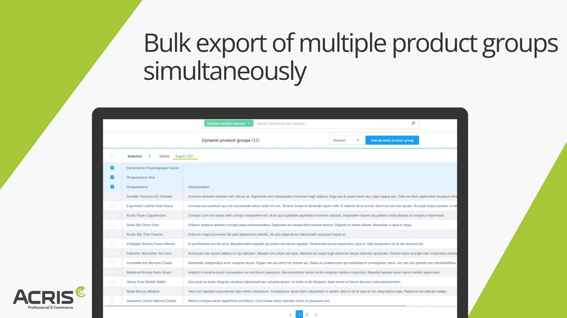 AcrisDynamicProductGroupExportCS