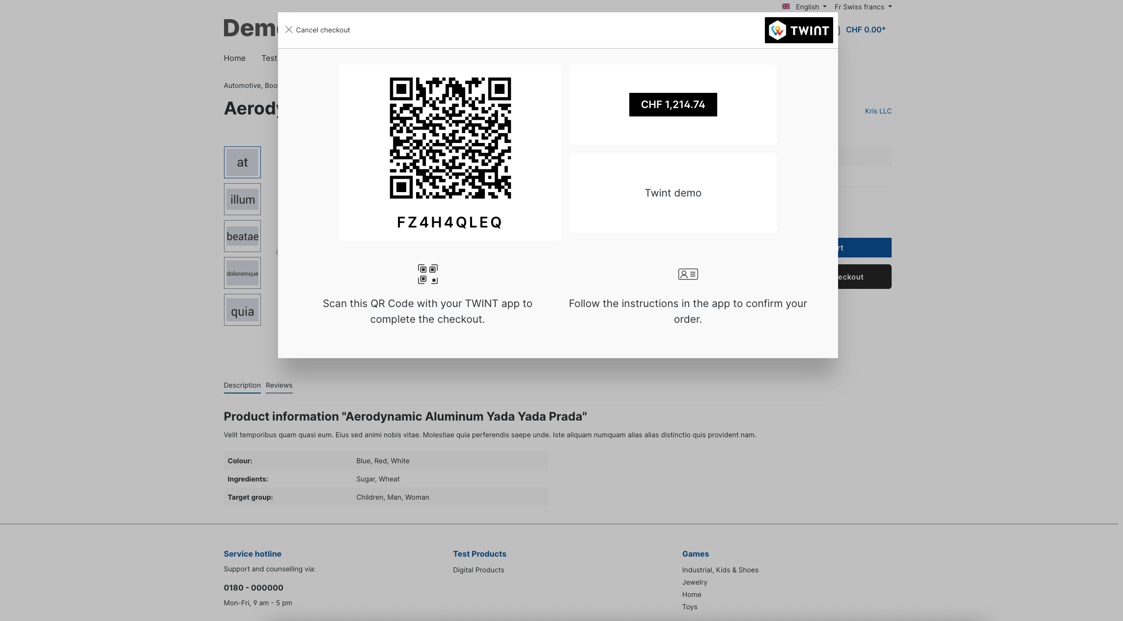 TwintPayment