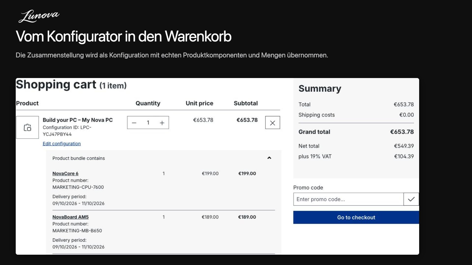 LunovaProductConfigurator