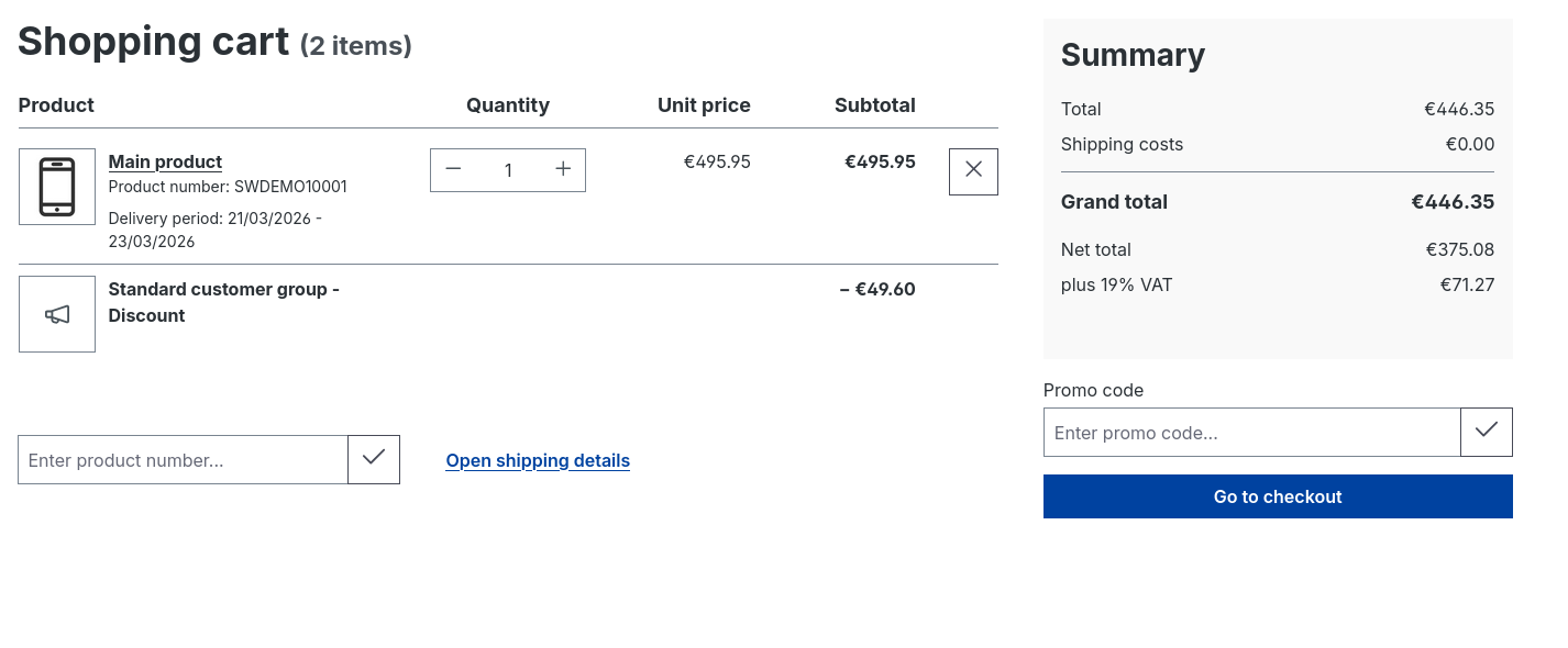 WebLaCustomerSpecificDiscounts