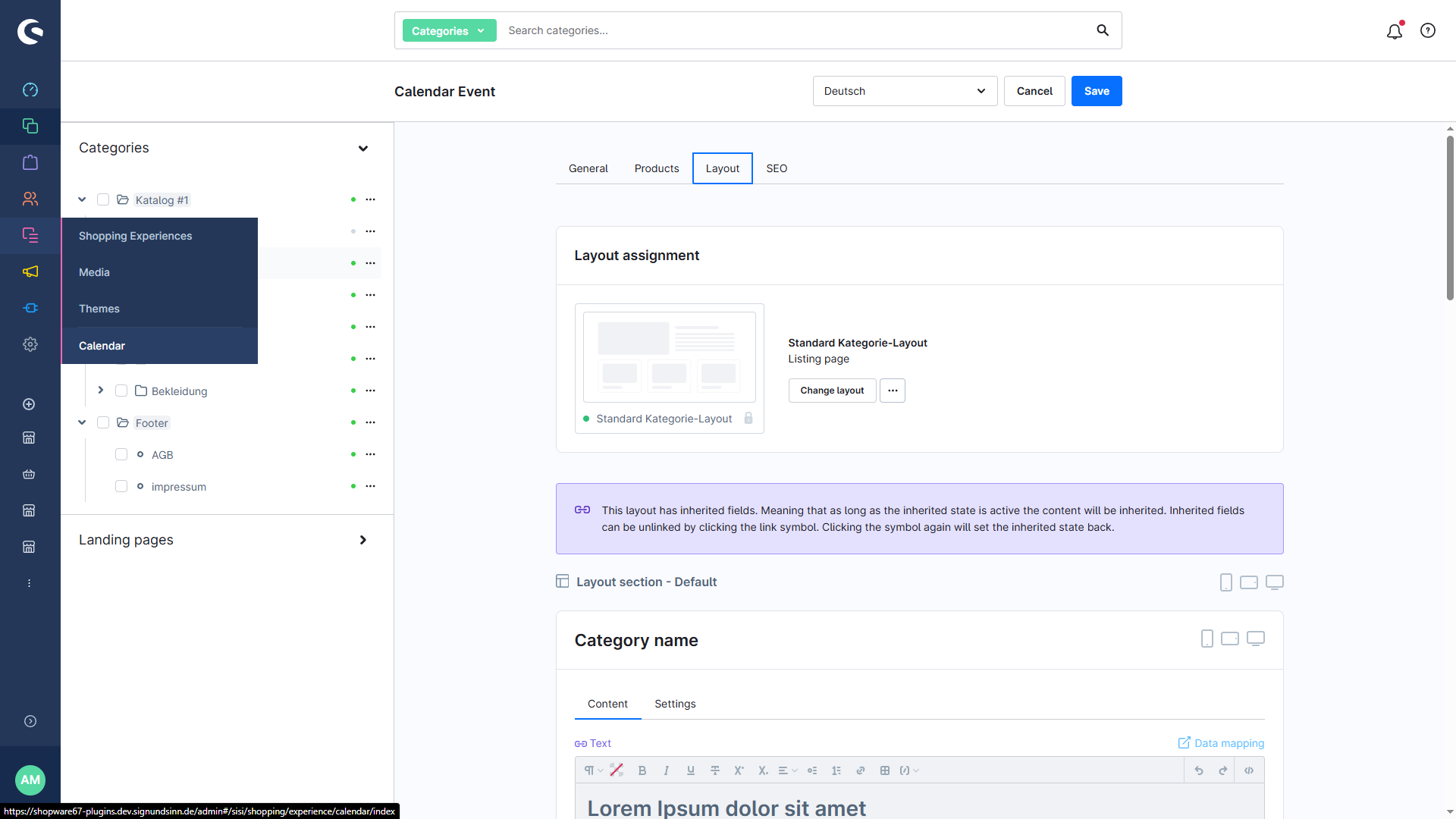SisiShoppingExperienceCalendar