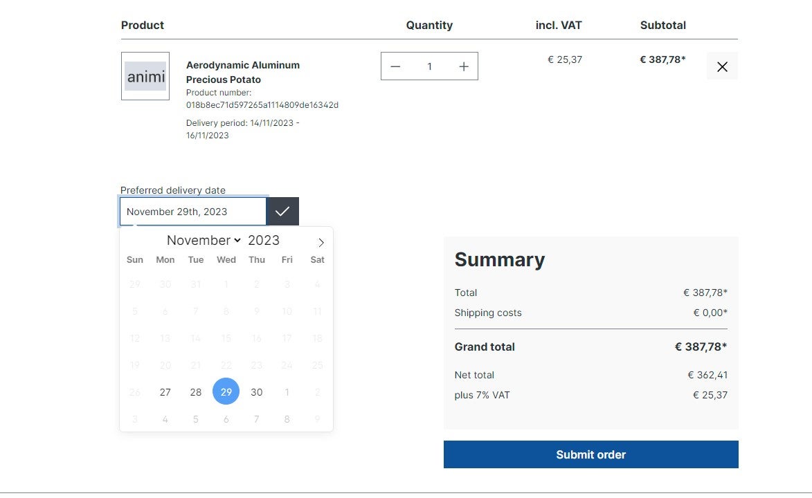 WebLa_DeliveryDateSelector