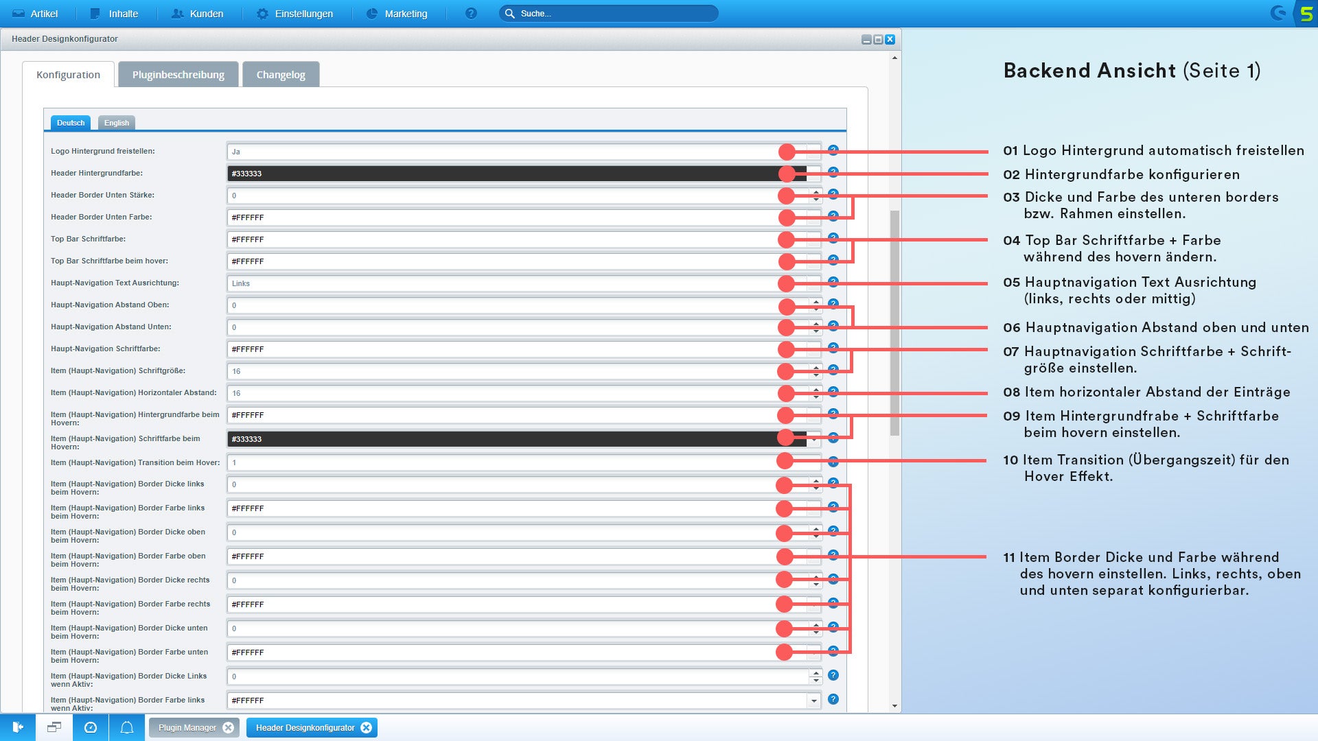 NenoHeaderStyleConfigurator