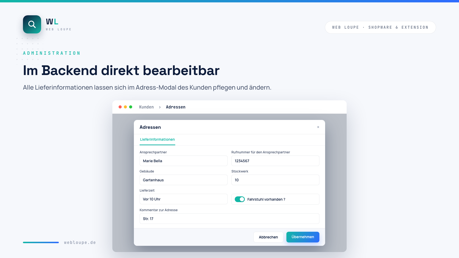 WeloDeliveryInfos